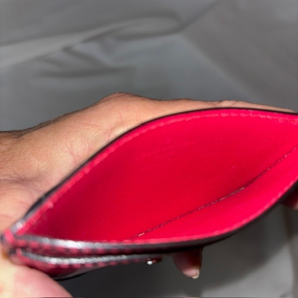 Louis Vuitton Vernis Patent Leather Card Holder Pink Trunk Detail M61508 - Picture 6 of 8